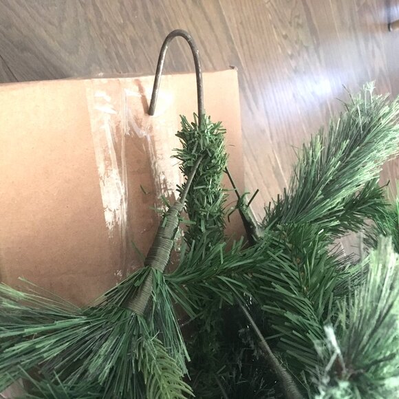 3 ft Jumbo Large Outdoor Faux Pine Teardrop Christmas Swag Artificial Winter - Picture 5 of 7